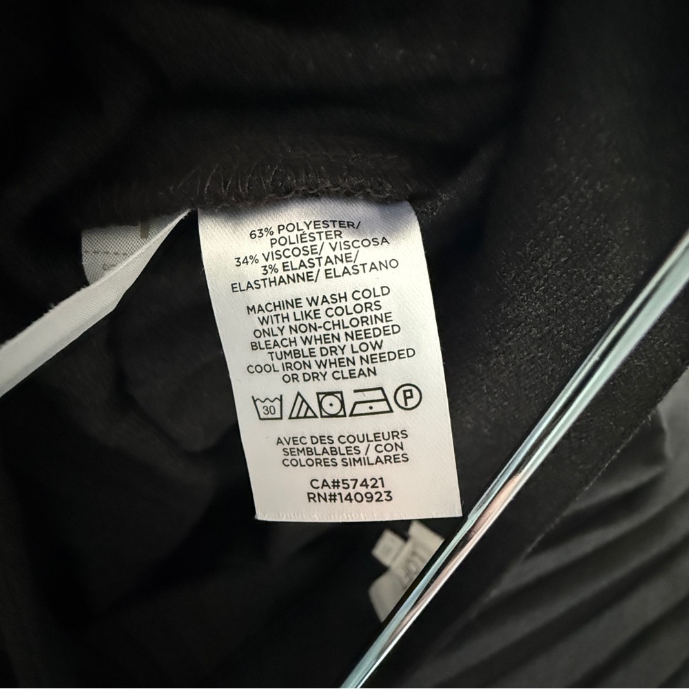 Loft Black Pleated Skirt - Picture 4 of 4